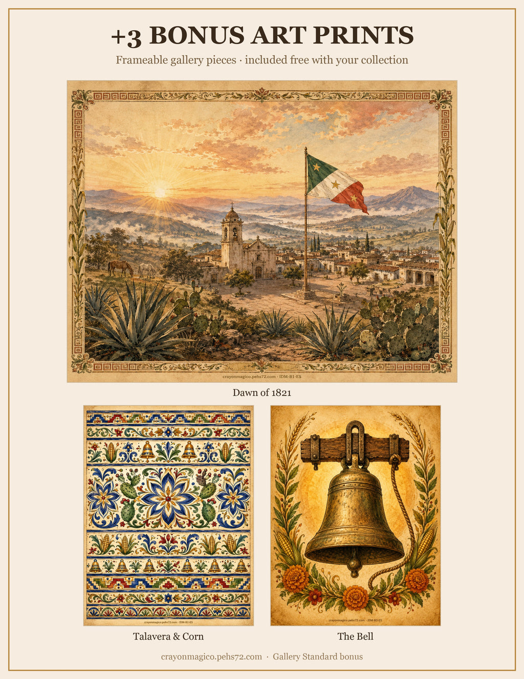 La Independencia de México – Láminas Educativas Imprimibles Bilingües (Español + Inglés)