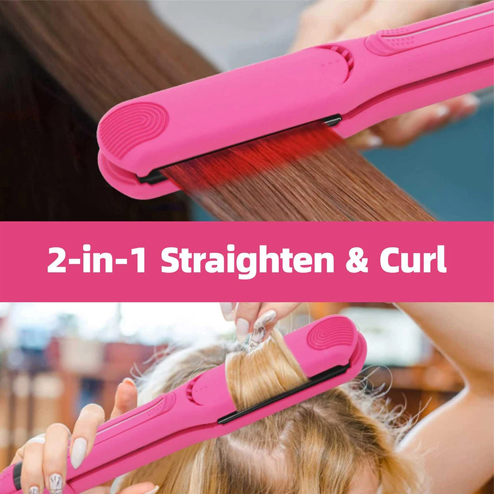 Pantalla LED de la plancha de cabello con control de temperatura