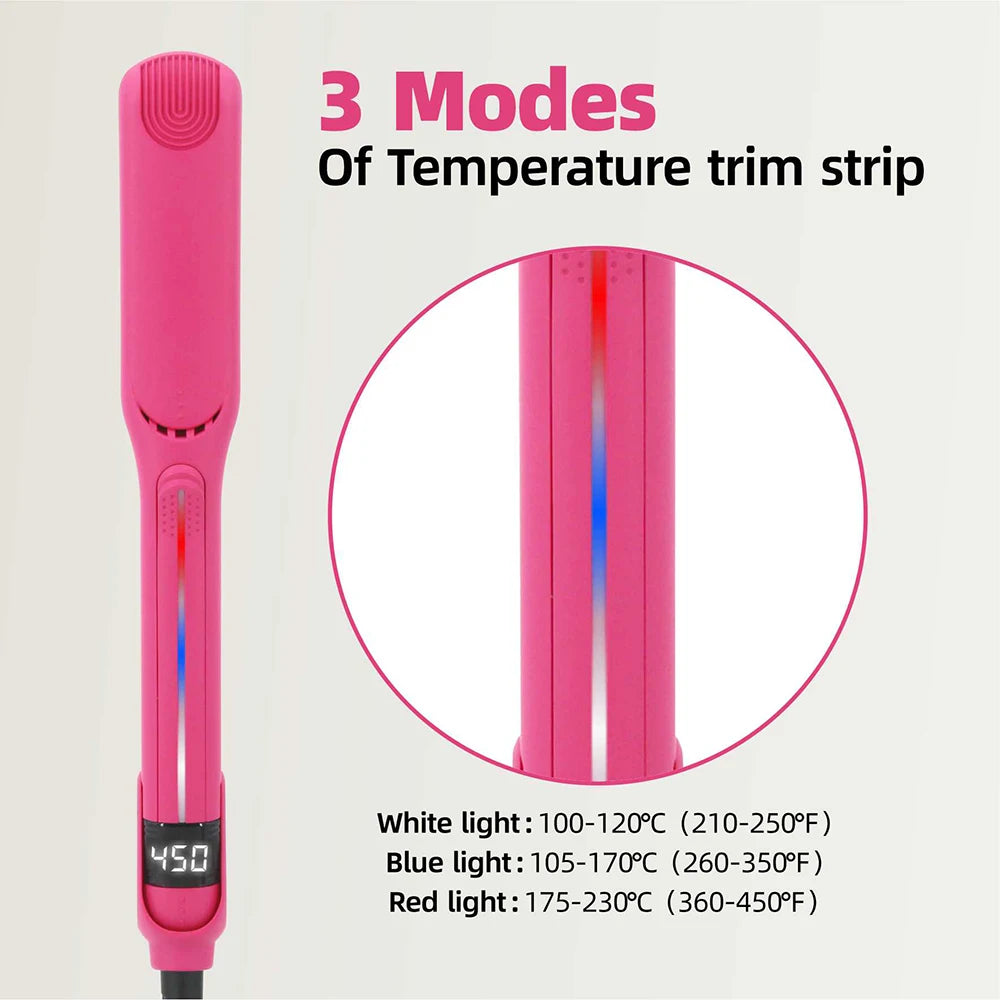 Plancha de cabello con cable giratorio 360 grados